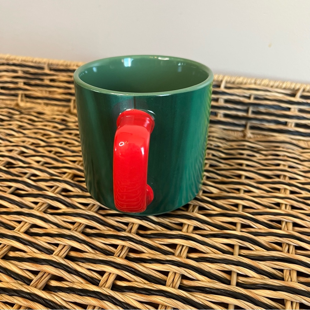 Starbucks Coffee Mug, Green with Red Handle and Starbucks Logo 2022 - Picture 2 of 7